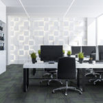 NFD Arizona Carpet Tiles Lime On Black