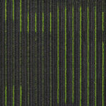 NFD Arizona Carpet Tiles Lime On Black