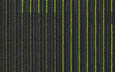 NFD Arizona Carpet Tiles Lime On Black