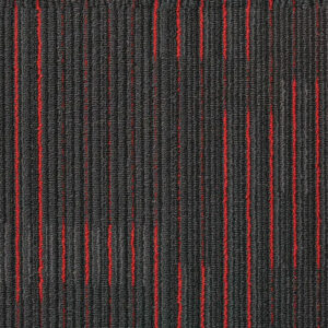 NFD Arizona Carpet Tiles Red On Black