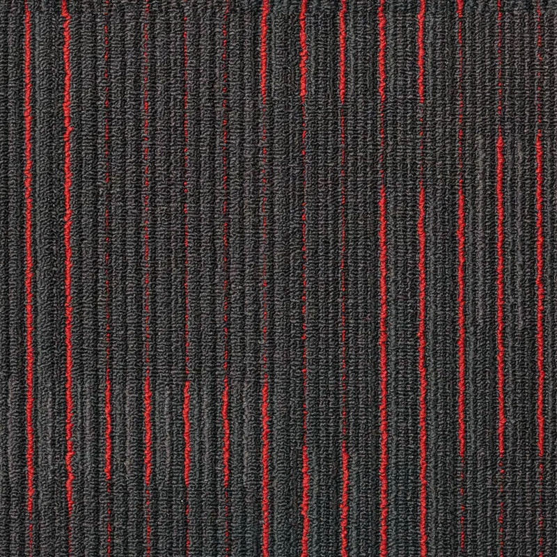 NFD Arizona Carpet Tiles Red On Black