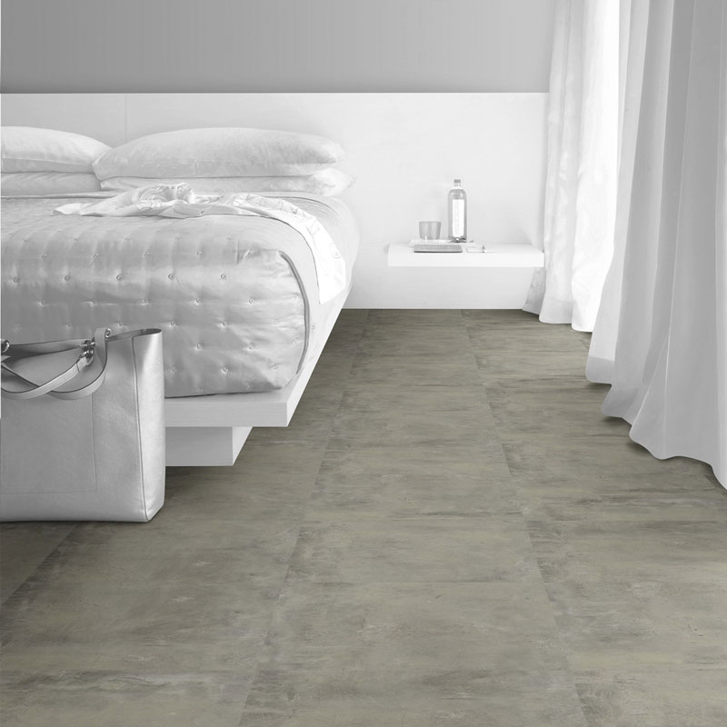 Overview Interface Textured Stone Loose Lay Vinyl Planks Cool Polished Cement