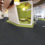 Airlay Paragon Carpet Tiles Black Night Lemon Lime