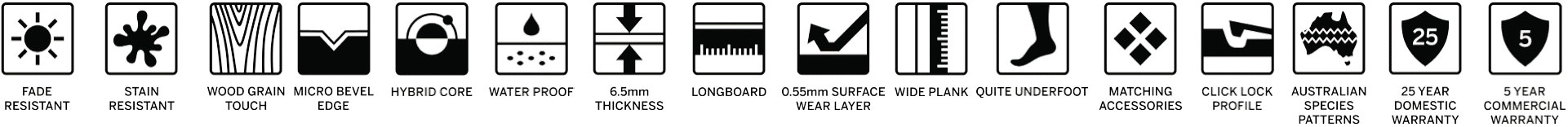 Ornato Hybrid Waterproof Floor Specifications