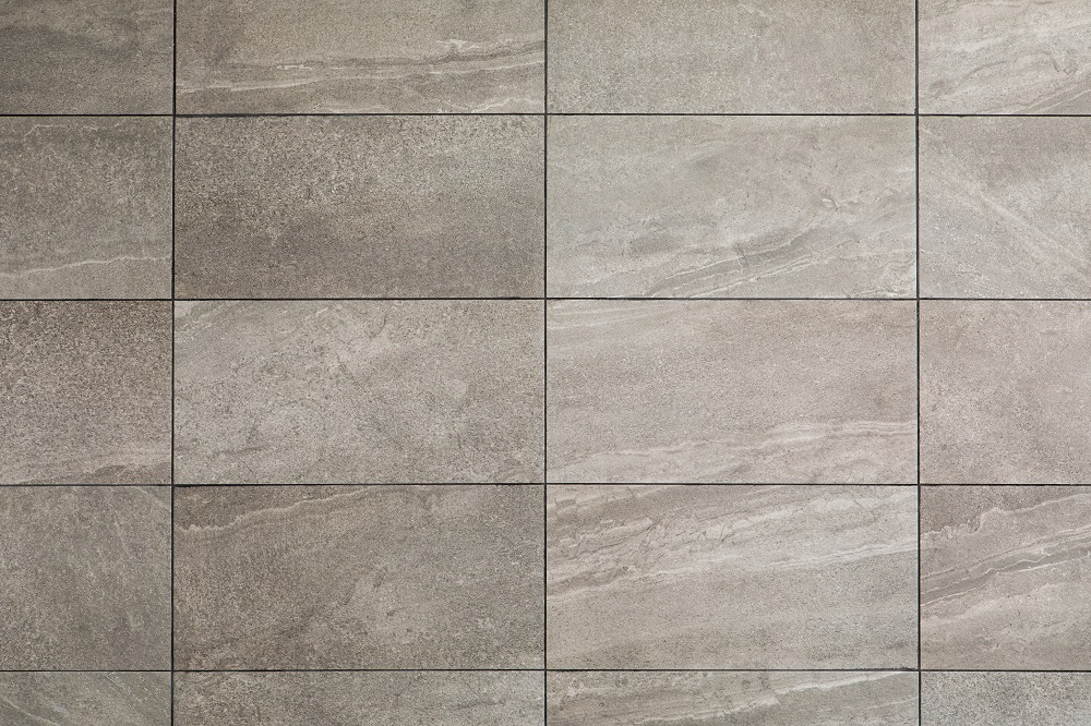 The grid flooring pattern is particularly popular when using tiles