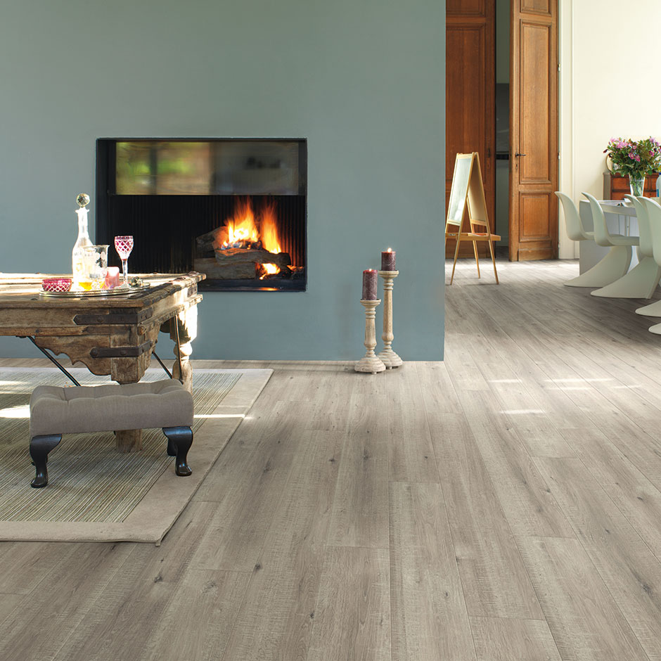 Premium Floors Quick-Step Impressive 8 mm Laminate Saw Cut Oak Grey