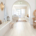 Premium Floors Quick-Step Perspective Nature Laminate Painted Oak White installed in home