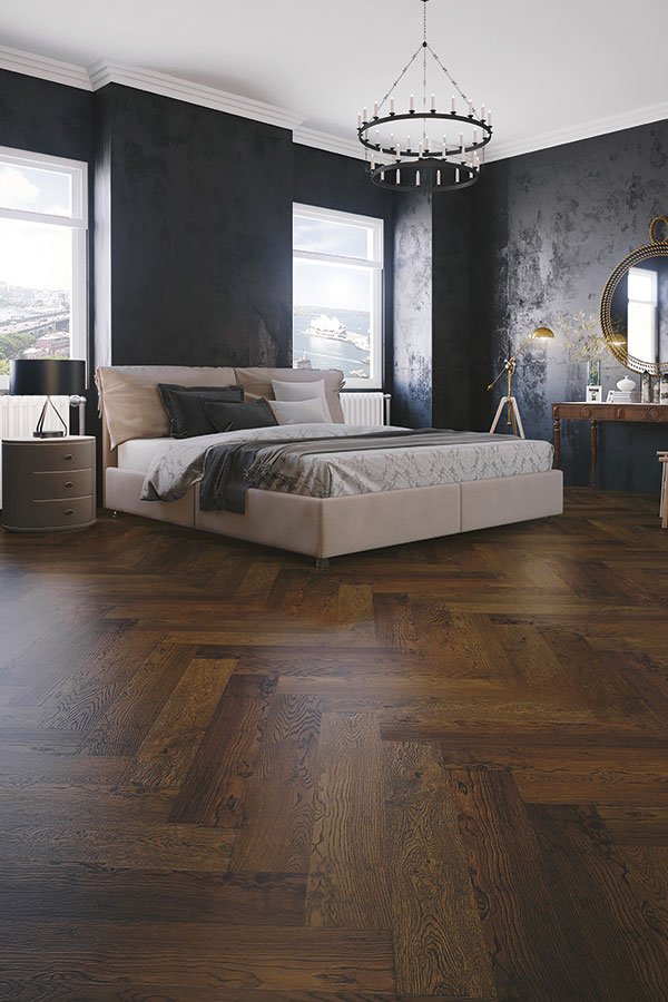 Overview Terra Mater Floors WildOak Lakewood Herringbone Engineered Timber French Grey