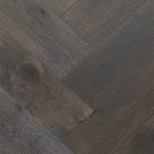 Eco Flooring Systems Swish Oak Natura Herringbone Engineered Timber French Carbon Herringbone - Online Flooring Store