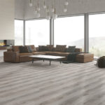 NFD Reaction Loose Lay Vinyl Highland Silver Oak in Living Room