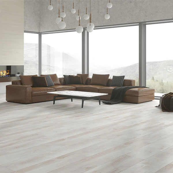 Overview NFD Reaction Loose Lay Vinyl White Rustic Oak
