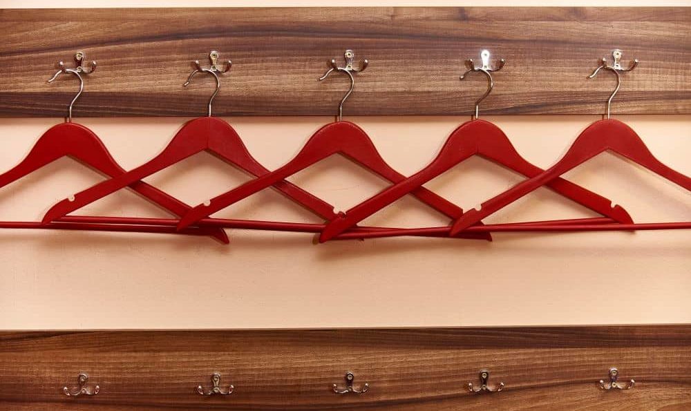A customized wooden clothes rack could last for years.