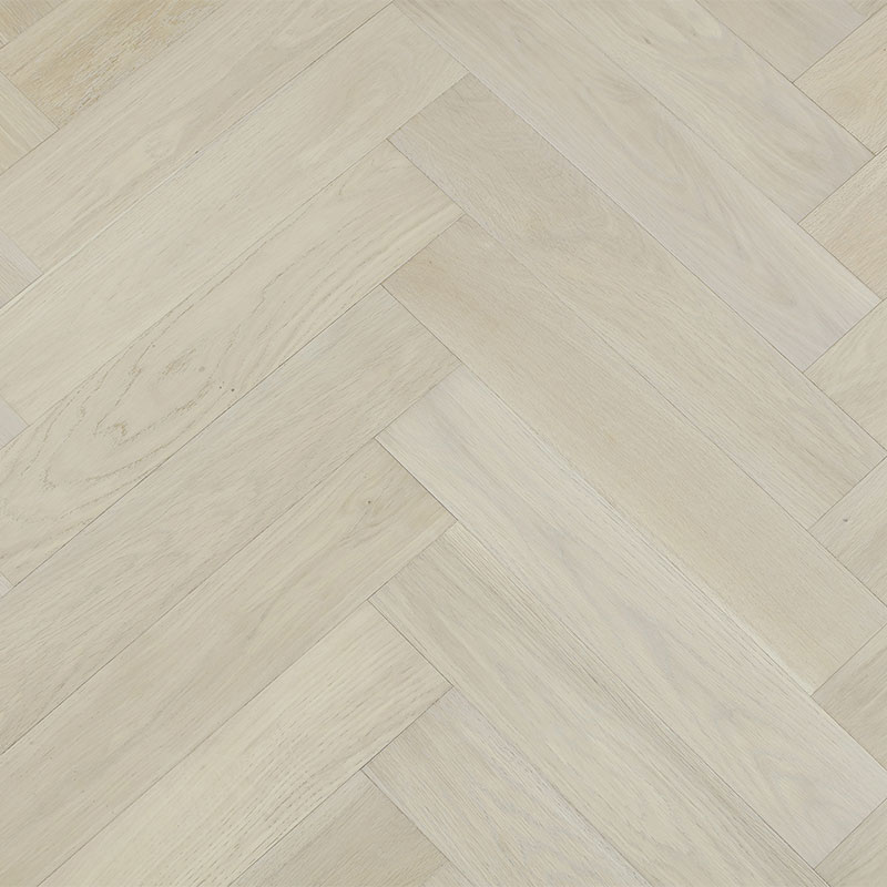 Topdeck Flooring Castle Nuovo Herringbone Engineered Timber Pearl White - Online Flooring Store