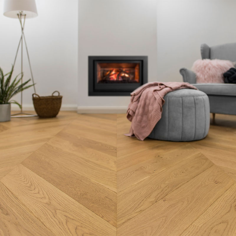 Overview Grand Oak Chevron Collection Engineered Timber Natural Oak