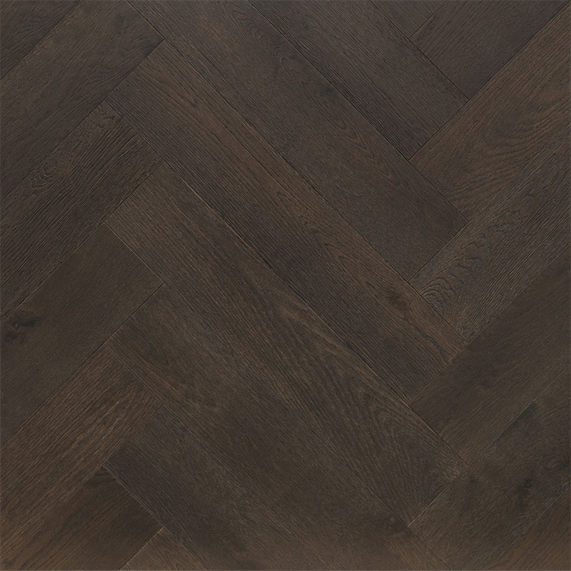 Grand Oak Herringbone Collection Engineered Timber Black Opal - Online Flooring Store
