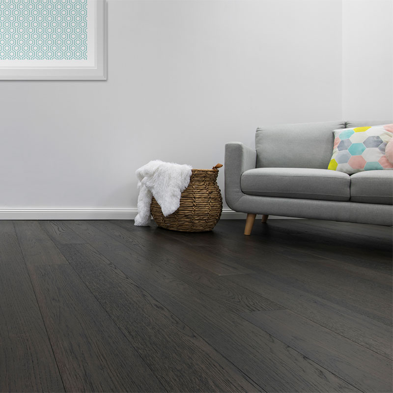 Overview Hickory Impression Classique Engineered Timber Black Caviar