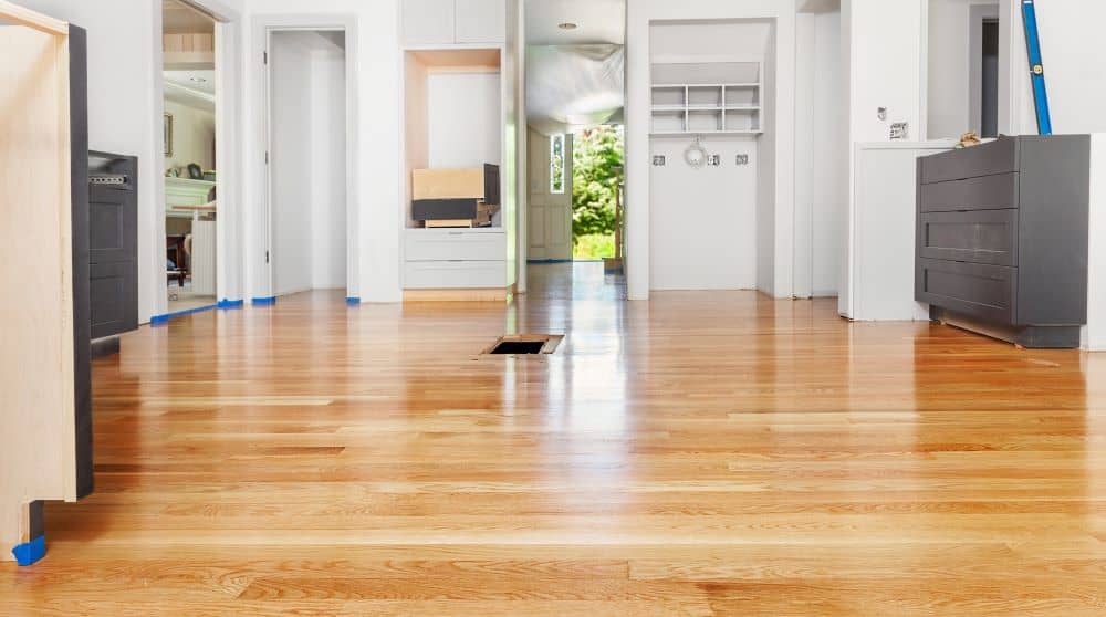 If you have other construction or remodeling work going on, save the floor work for the very last task.