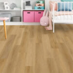 Decoline Natural Hybrid Flooring Honey Oak in Bedroom