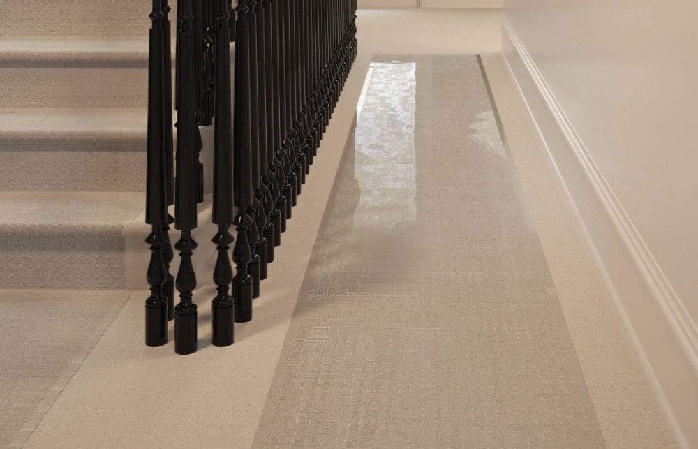 Vinyl carpet protectors shield floors from dirt and debris.
