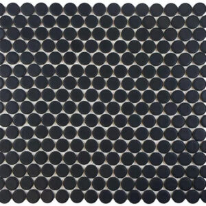 Penny Rounds Tiles Black Matt