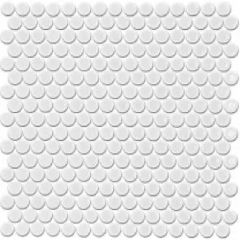 Penny Rounds Tiles White Matt