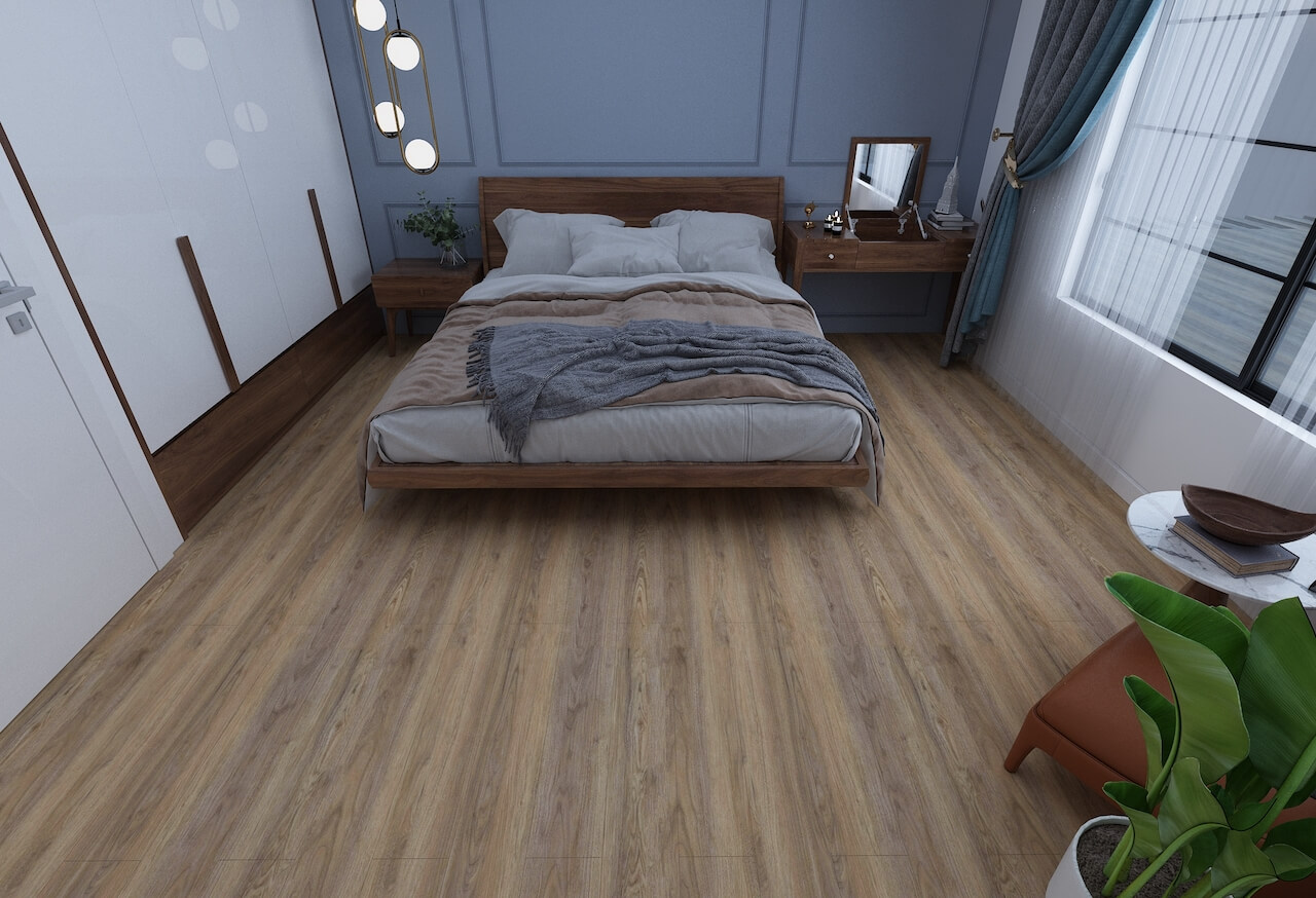 Overview Affordable Flooring SPC Hybrid Caramel Oak