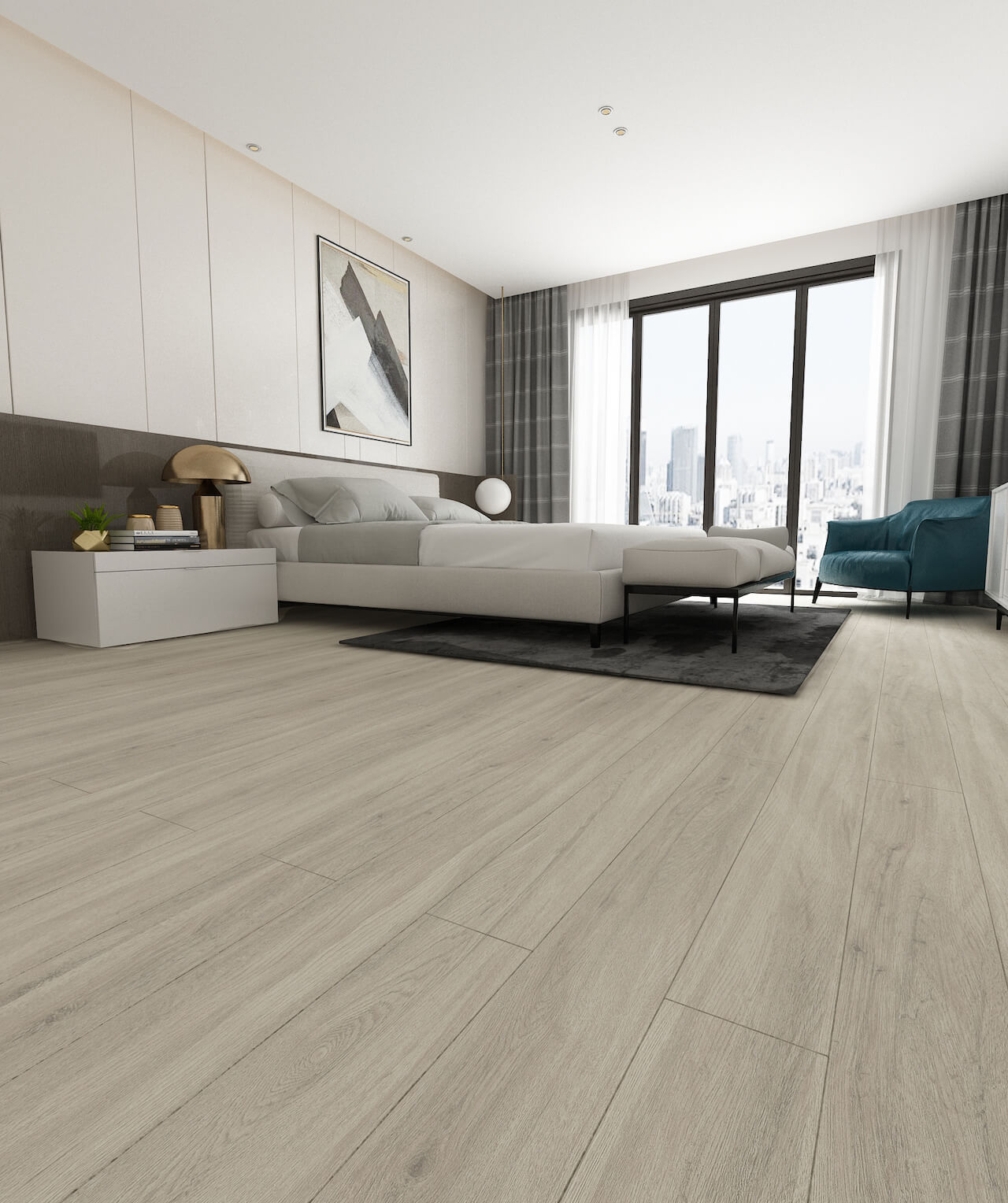 Overview Affordable Flooring SPC Hybrid Pearl Oak