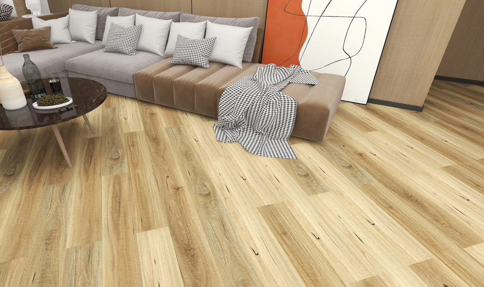 Overview Affordable Flooring SPC Hybrid Spotted Gum