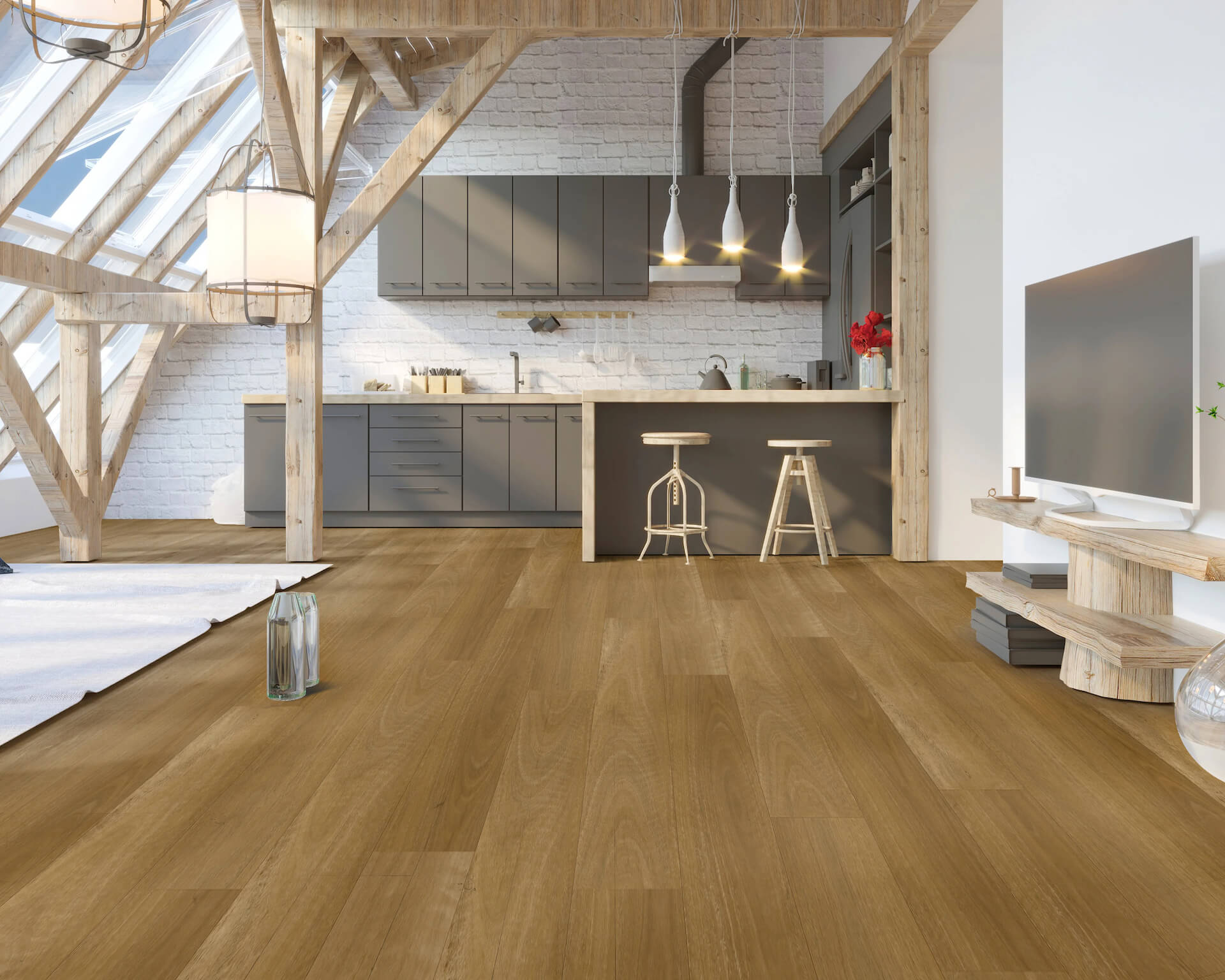 Overview NFD Siena XL Hybrid Flooring Southern Spotted Gum
