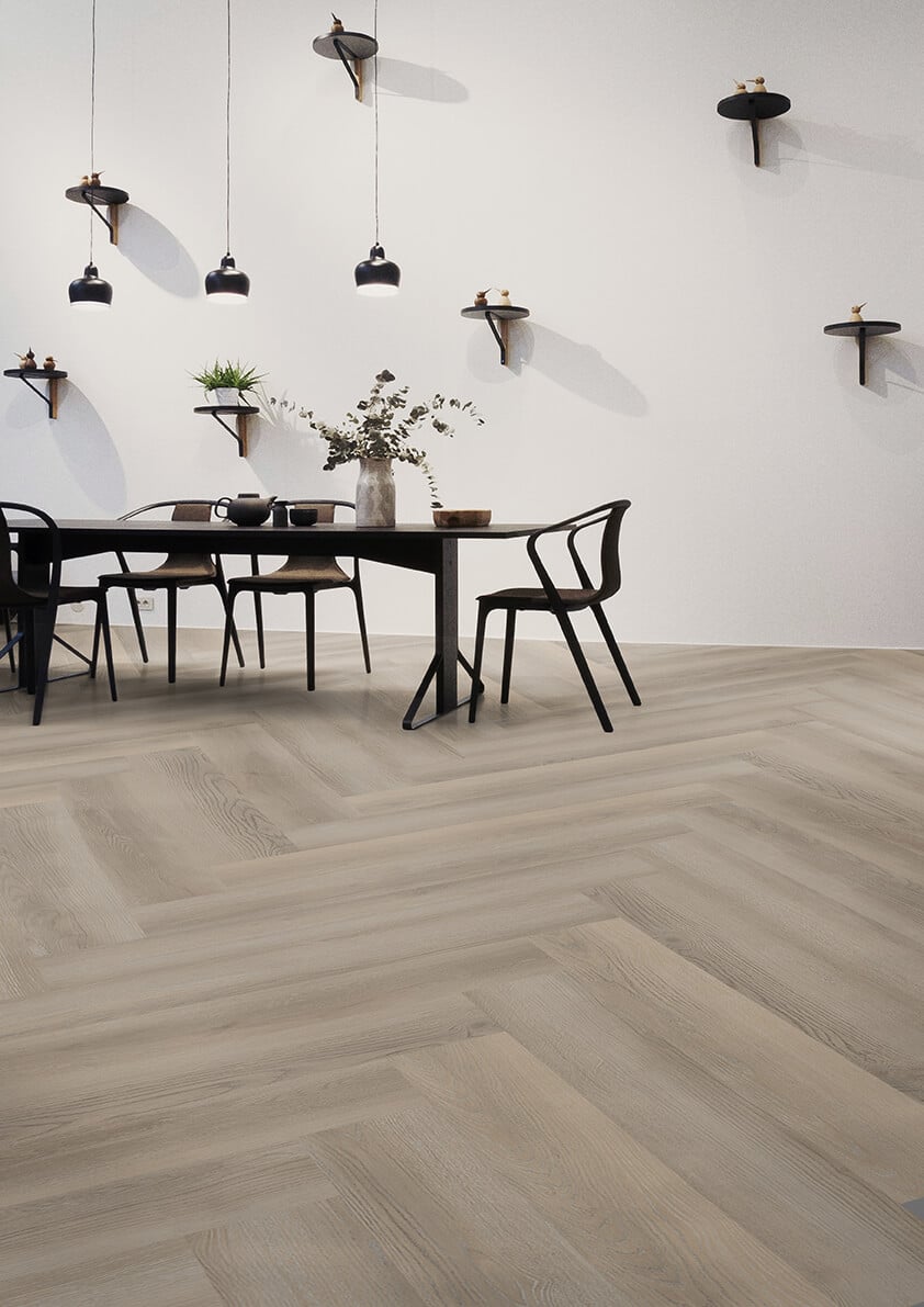Desire Herringbone Vinyl Plank Evers