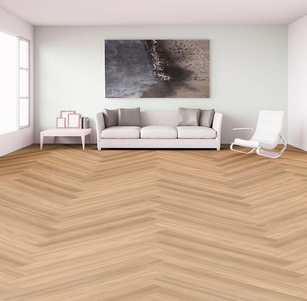 Desire Herringbone Vinyl Plank Nune