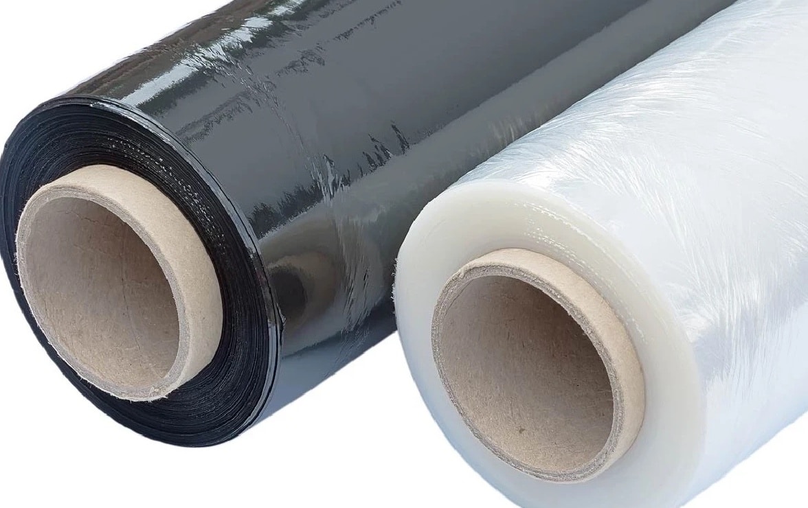 Close-up of 200 micron builder’s plastic rolls used as a vapour barrier for hybrid flooring installations in Australia.